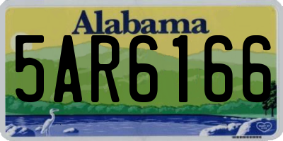 AL license plate 5AR6166