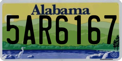 AL license plate 5AR6167