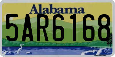 AL license plate 5AR6168