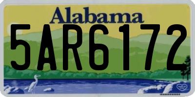 AL license plate 5AR6172