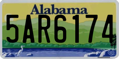 AL license plate 5AR6174