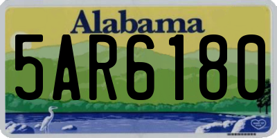 AL license plate 5AR6180