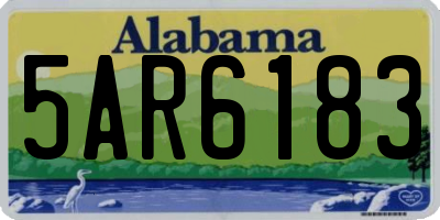 AL license plate 5AR6183
