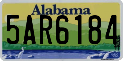 AL license plate 5AR6184