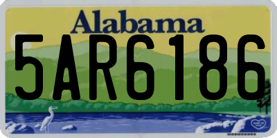 AL license plate 5AR6186