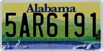 AL license plate 5AR6191