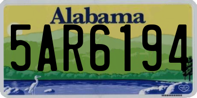 AL license plate 5AR6194