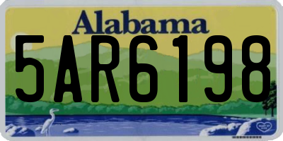 AL license plate 5AR6198