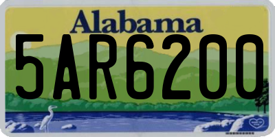 AL license plate 5AR6200