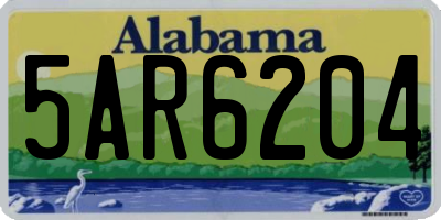 AL license plate 5AR6204