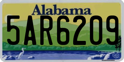AL license plate 5AR6209