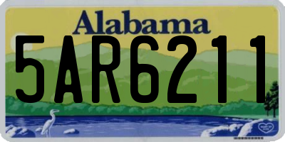 AL license plate 5AR6211