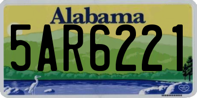 AL license plate 5AR6221