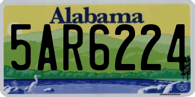 AL license plate 5AR6224