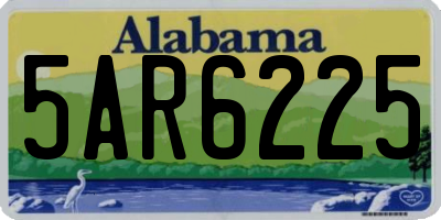 AL license plate 5AR6225
