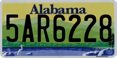 AL license plate 5AR6228