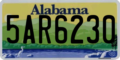 AL license plate 5AR6230