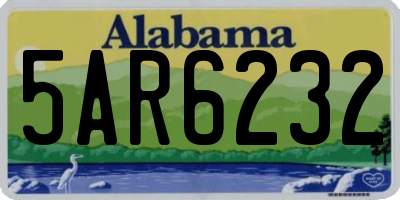 AL license plate 5AR6232