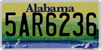 AL license plate 5AR6236