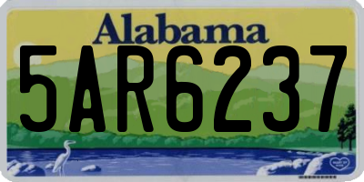 AL license plate 5AR6237