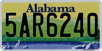 AL license plate 5AR6240