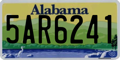 AL license plate 5AR6241