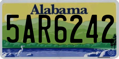 AL license plate 5AR6242