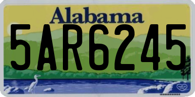 AL license plate 5AR6245