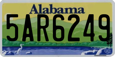 AL license plate 5AR6249