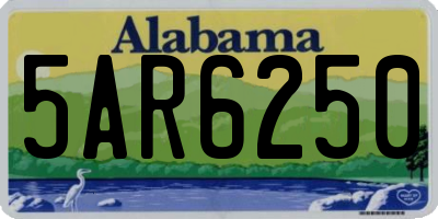 AL license plate 5AR6250