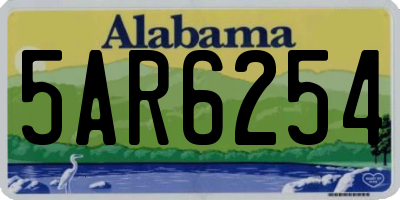 AL license plate 5AR6254
