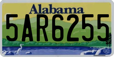 AL license plate 5AR6255