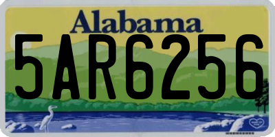AL license plate 5AR6256