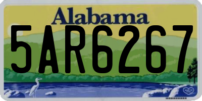 AL license plate 5AR6267