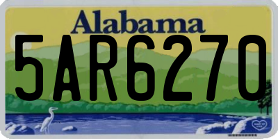 AL license plate 5AR6270