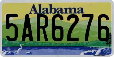 AL license plate 5AR6276