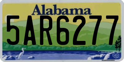 AL license plate 5AR6277