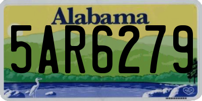 AL license plate 5AR6279