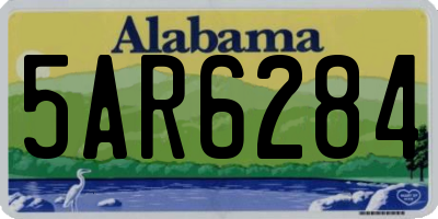 AL license plate 5AR6284