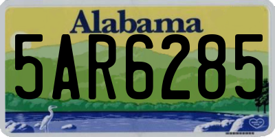AL license plate 5AR6285