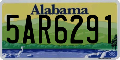 AL license plate 5AR6291