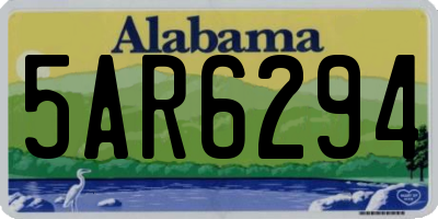 AL license plate 5AR6294