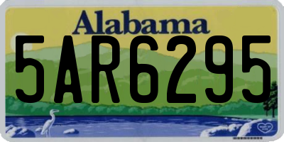 AL license plate 5AR6295
