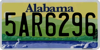 AL license plate 5AR6296