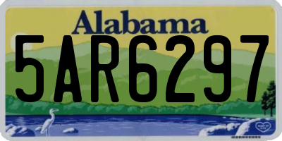 AL license plate 5AR6297