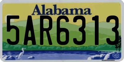 AL license plate 5AR6313