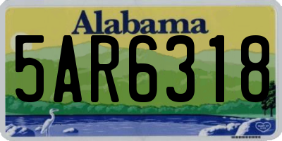AL license plate 5AR6318