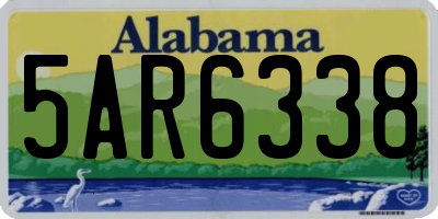 AL license plate 5AR6338