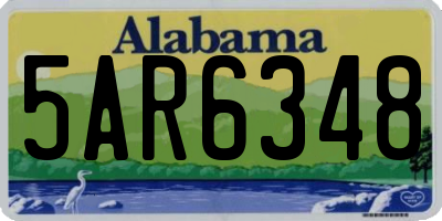 AL license plate 5AR6348
