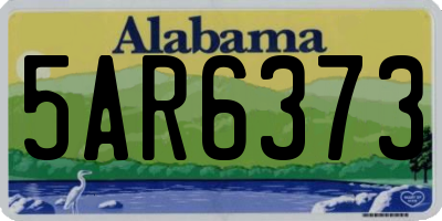 AL license plate 5AR6373